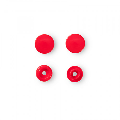 Bouton-pression Color Snaps 12,4 mm Rond 30 pcs Rouge