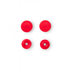 Bouton-pression Color Snaps 12,4 mm Rond 30 pcs Rouge