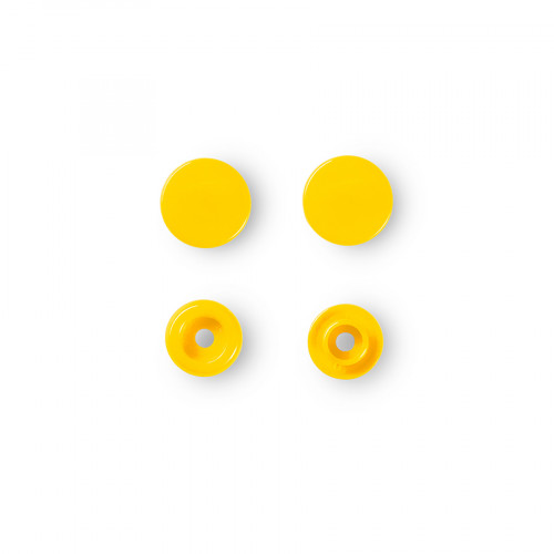 Bouton-pression Color Snaps 12,4 mm Rond 30 pcs Jaune