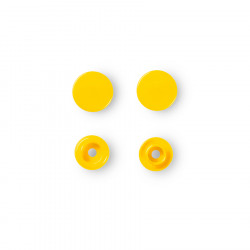 Bouton-pression Color Snaps 12,4 mm Rond 30 pcs Jaune