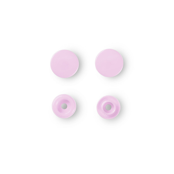 Bouton-pression Color Snaps 12,4 mm Rond 30 pcs Rose