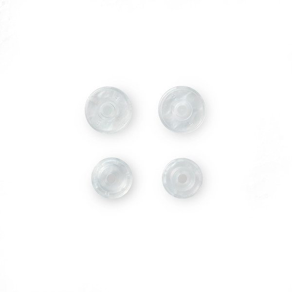 Bouton-pression Color Snaps 12,4 mm Rond 30 pcs Transparent mat