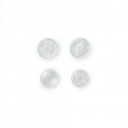 Bouton-pression Color Snaps 12,4 mm Rond 30 pcs Transparent mat