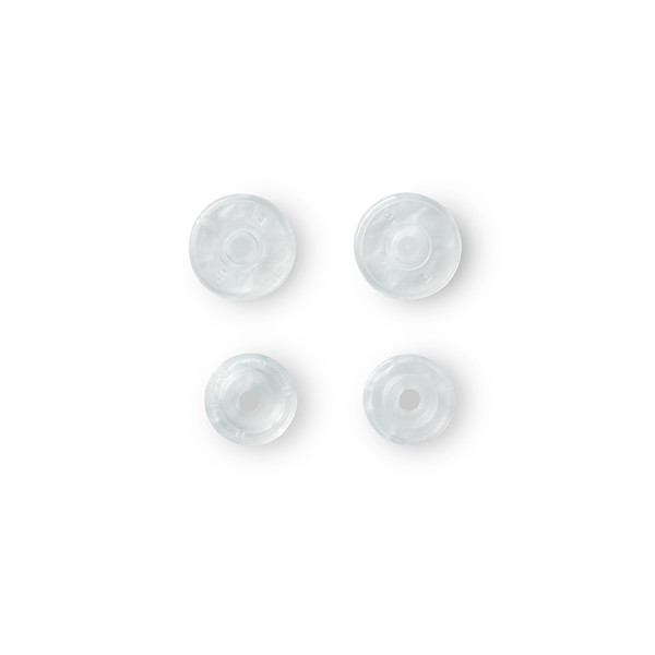 Bouton-pression Color Snaps 12,4 mm Rond 30 pcs Transparent brillant