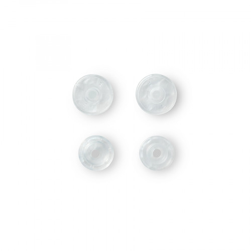 Bouton-pression Color Snaps 12,4 mm Rond 30 pcs Transparent brillant