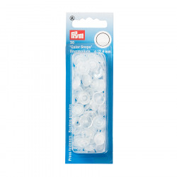 Bouton-pression Color Snaps 12,4 mm Rond 30 pcs Transparent brillant