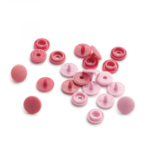 Bouton-pression Color Snaps Mini Rond 9 mm 36 pcs Rose