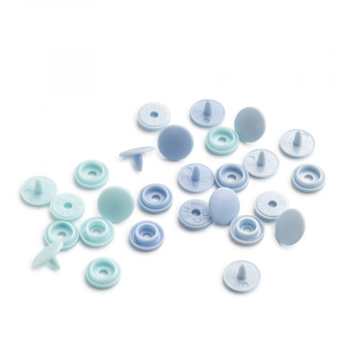 Bouton-pression Color Snaps Mini Rond 9 mm 36 pcs Bleu clair