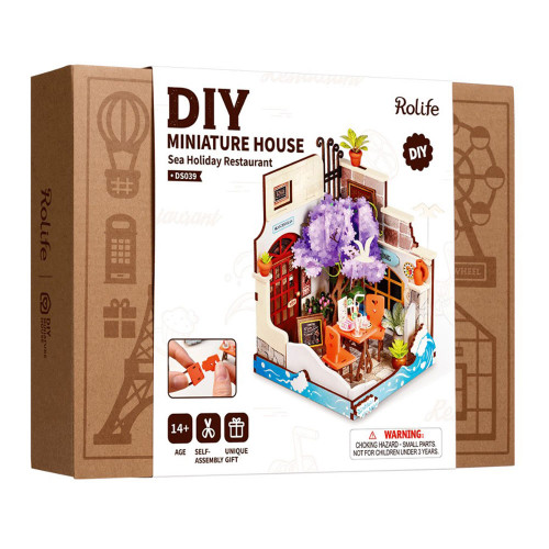 Maison miniature DIY Sea holiday restaurant
