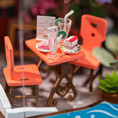 Maison miniature DIY Sea holiday restaurant