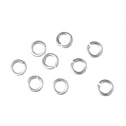 Anneau Ouvert 10 mm 40 pcs Couleur Argent