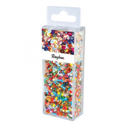 Perles en verre Multicolores 100 g