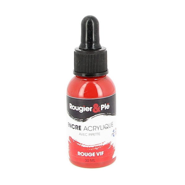 Encre acrylique 30 ml R&P Rouge vif