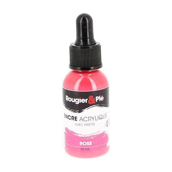 Encre acrylique 30 ml R&P Rose