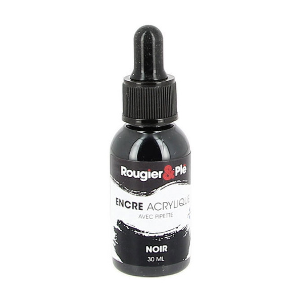 Encre acrylique 30 ml R&P Noir