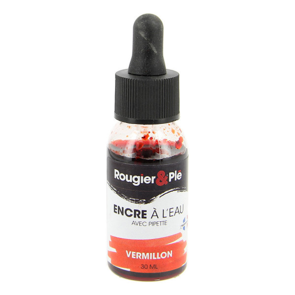 Encre à l'eau 30 ml R&P Rouge vermillon