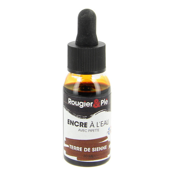 Encre à l'eau 30 ml R&P Terre de Sienne