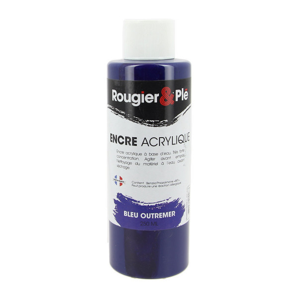 Encre acrylique 250 ml R&P Bleu outremer