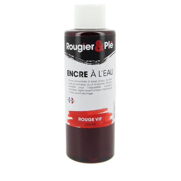 Encre à l'eau 250 ml R&P Rouge vif