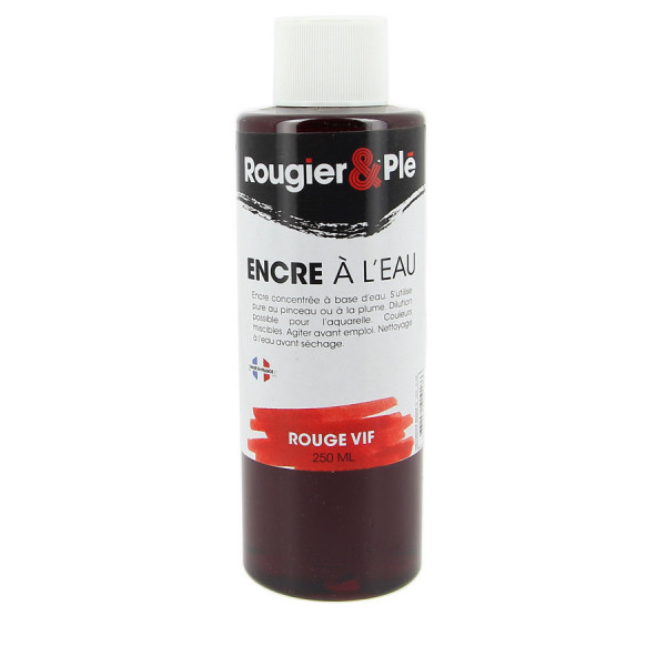 Encre à l'eau 250 ml R&P Rouge vif