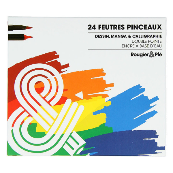 Lot DE 24 feutres de coloriage pour Bullet Journal, 0,4 mm Double