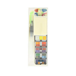 Aquarelle Boîte éventail 25 couleurs - Rougier&Plé
