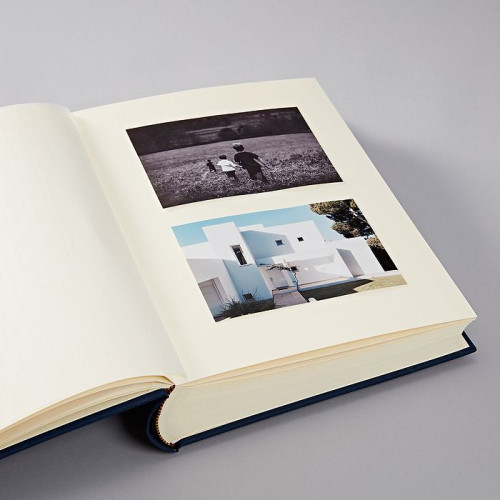 Grand abum photo Classic 130 pages - 30,5 cm - Bleu Marine