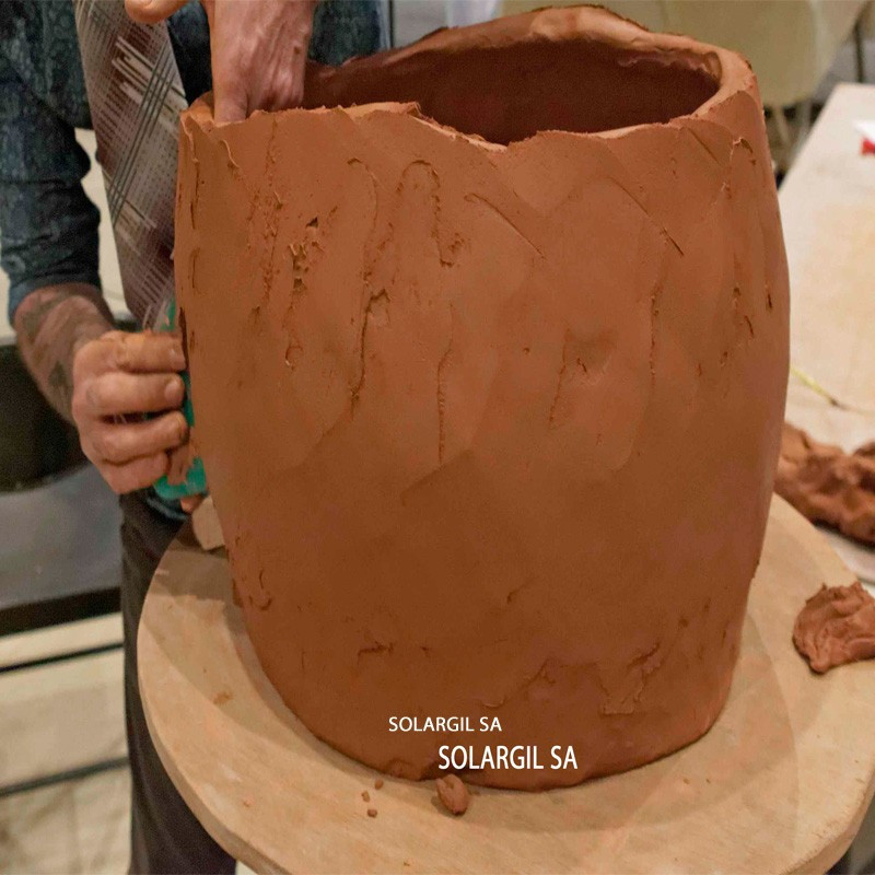 Argile de poterie - 10 kg - Rouge - À séchage à l'air - Doux et souple -  Pour modelage et poterie - Pour enfants : : Cuisine et Maison