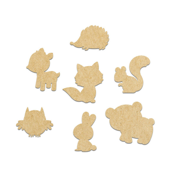 Lot animaux mignons Forêt 7 pcs