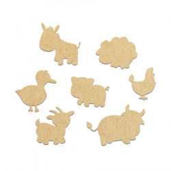 Lot animaux mignons Ferme 7 pcs