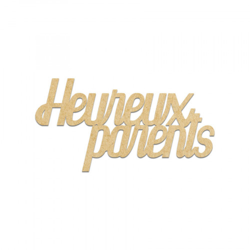 Heureux parents 6,6 x 3,4 cm