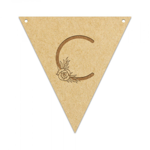 Fanion Lettre C 11,5 x 12 cm