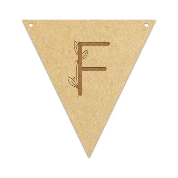 Fanion Lettre F 11,5 x 12 cm