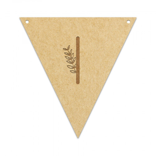 Fanion Lettre I 11,5 x 12 cm