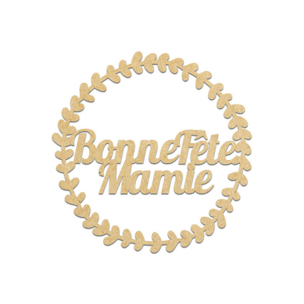 Couronne Bonne fête Mamie 5 x 5 cm