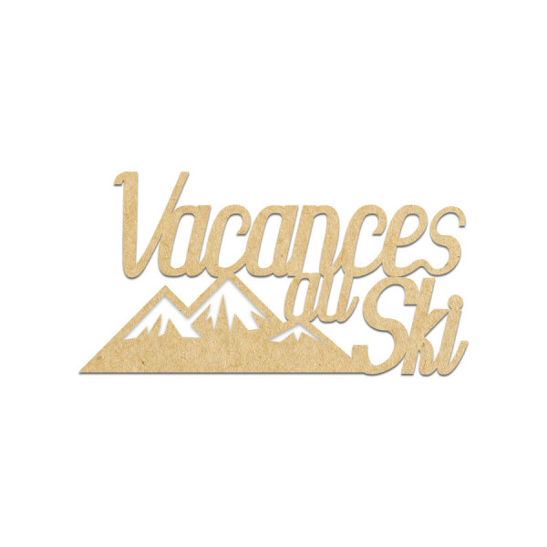 Vacances au ski 6,9 x 3,6 cm