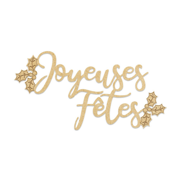 Joyeuses fêtes 9,5 x 5 cm