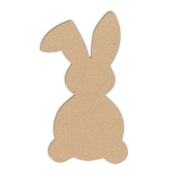 Lapin GM en bois médium 13 x 7,4 cm