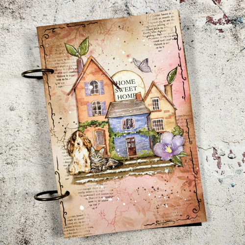 Découpes en papier Ephemera Create Happiness Welcome Home Village