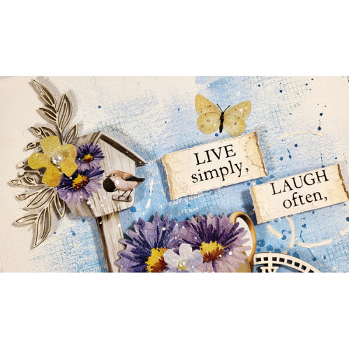 Rub On 10,16 x 21,6 cm Create Happiness Welcome Home Papillons