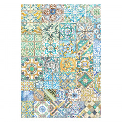 Papier de riz A4 21 x 29.7 cm Blue Dream Tuiles