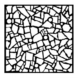 Pochoir 18 x 18 cm Blue Dream Mosaïque