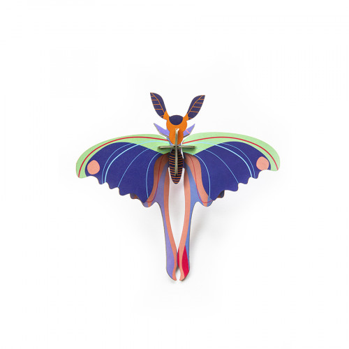 Décoration murale 3D 16 x 6 x 17 cm Papillon Comète Bleue