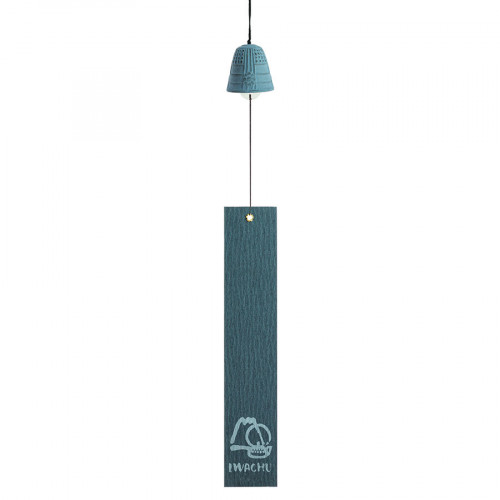 Cloche Feng Shui Furin Iwachu bleu clair 4,5 cm