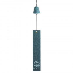 Cloche Feng Shui Furin Iwachu bleu clair 4,5 cm