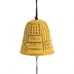 Cloche Feng Shui Furin Iwachu jaune 4,5 cm