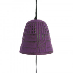 Cloche Feng Shui Furin Iwachu pourpre 4,5 cm