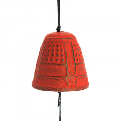 Cloche Feng Shui Furin Iwachu rouge 4,5 cm