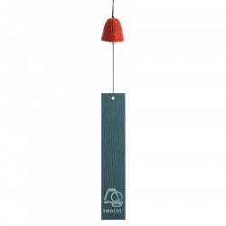 Cloche Feng Shui Furin Iwachu rouge 4,5 cm