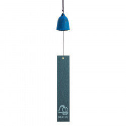 Cloche Feng Shui Furin Iwachu bleue 5,5 cm